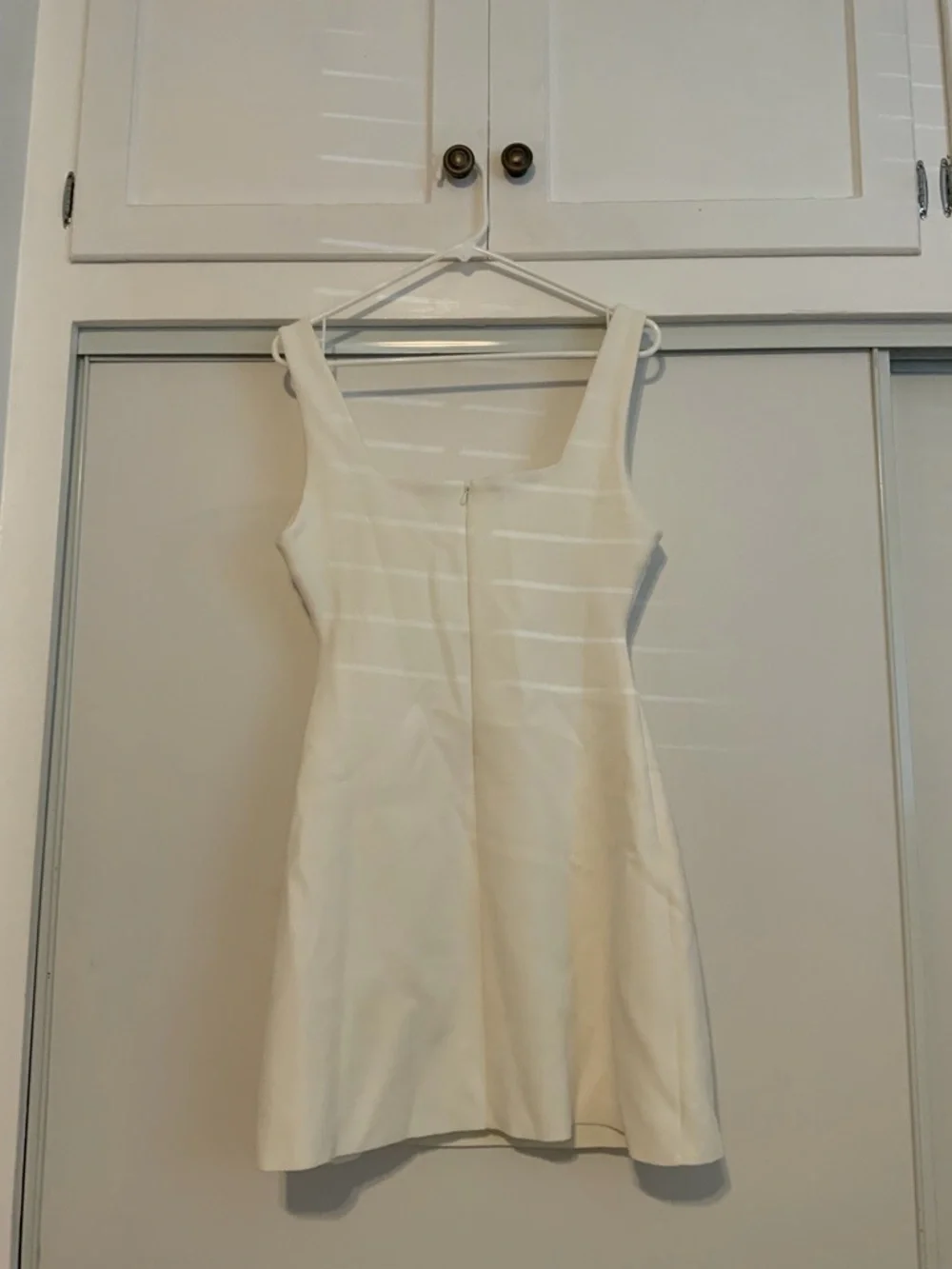 Princess Polly Square Neck White Mini Dress with Shoulder Straps - Picture 7 of 7
